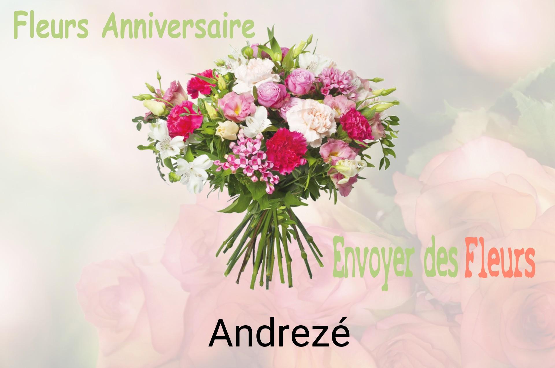 Bouquet de fleurs d’anniversaire livré à Andrezé